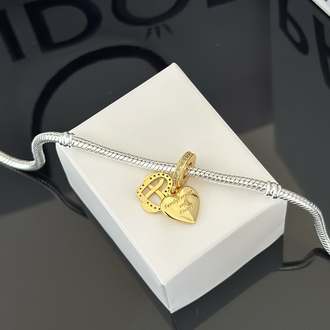 Işıltılı Sonsuz Kalp Sallantılı Charm