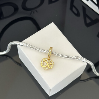 Işıltılı Sonsuz Kalp Sallantılı Charm