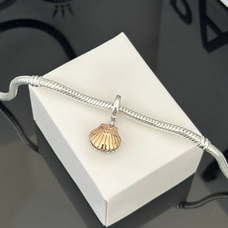 Rose Gold Deniz Kabuğu & Tatlı Su Kültür İncisi Sallantılı Charm