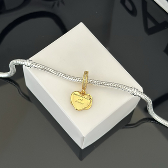 Işıltılı Sonsuz Kalp Sallantılı Charm