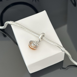 Rose Gold Deniz Kabuğu & Tatlı Su Kültür İncisi Sallantılı Charm