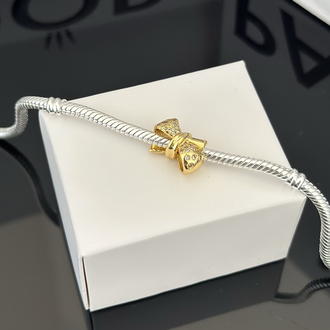 Gold Işıltılı Fiyonk Charm