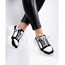 Black and white sneakers