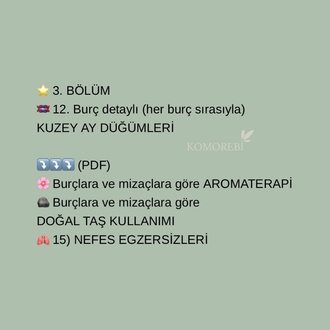 mizaç ve burçlar eğitimi ( kayıt eğitim)