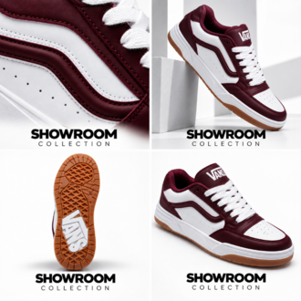 Vans Uptown Low Maroon/White Gum