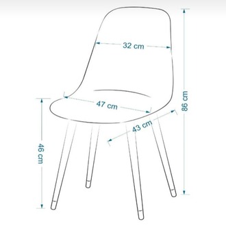 Ahşap Ayaklı Mutfak-Salon Sandalyesi Siyah Deri Oturum Şeffaf Sırt/130 kg Kapasiteli-1 Adet