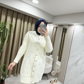 Nefise taşlı hırka