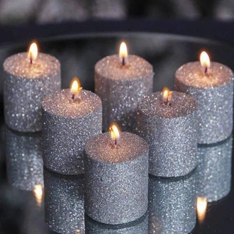 Gümüş Glitter ince Taneli