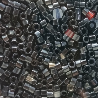 200 gr Grafit Cam Boncuk 2 mm Miyuki tip