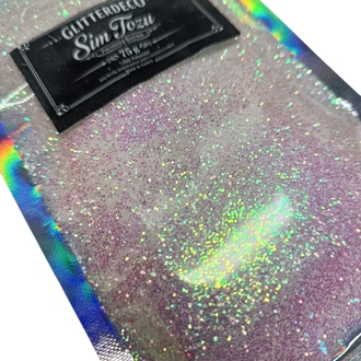 Sedefli Beyaz Glitter ince