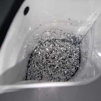 Isı ile yapışan Gümüş Glitter 8 kg