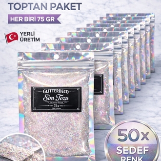 İrisdent Sedef Beyaz Toz Sim 50 X 75gr paky