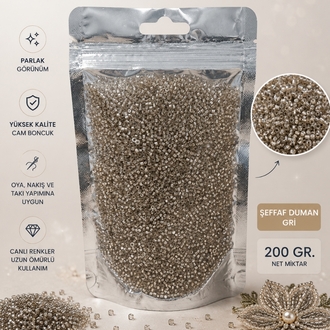200gr Gümüş Cam Boncuk 2.1mm