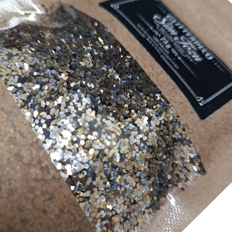 Toz Sim 75gr x 50 Adet Toptan Paket Altın Gümüş Karışım iri Tane Hobi Epoksi Duvar Boya