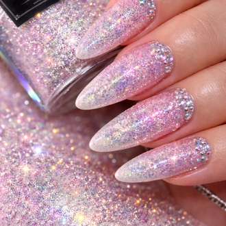 Sedefli Beyaz Glitter ince