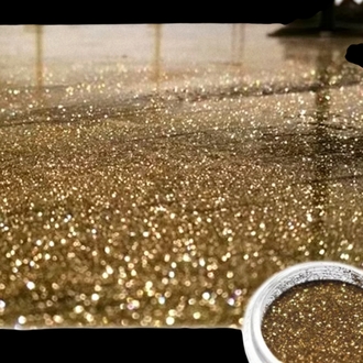 Antik Altın Glitter ince