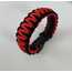 Kırmızı-Siyah King Kobra Paracord Bileklik