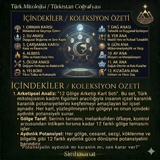 Evrensel Bilgelik Serisi: 12 Gölge Kadın Arketip Rehber Kartları