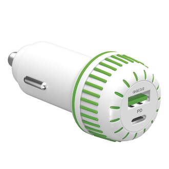 Gritty 38W 1*Usb 1* Type-C Süper Hızlı Araç Şarj Başlık Beyaz