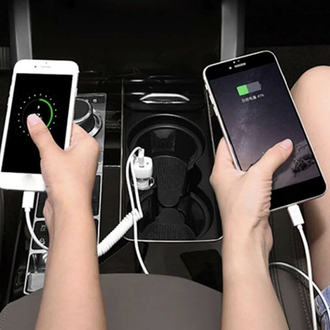Gritty 38W 1*Usb 1* Type-C Süper Hızlı Araç Şarj Başlık Beyaz