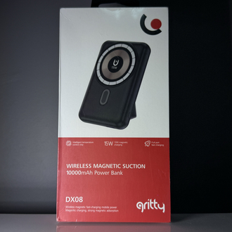 Gritty 10.000 mAh 15w Kablosuz Şarjlı Standlı PD Hızlı Şarj Powerbank