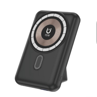 Gritty 10.000 mAh 15w Kablosuz Şarjlı Standlı PD Hızlı Şarj Powerbank