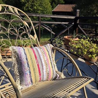 Çul-Çaput Kırlent Kılıfı (Rag Throw Pillow Cover)