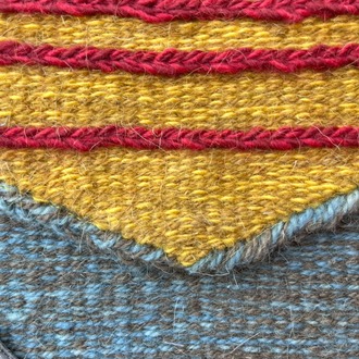 +9 renk/Sumak Elde Yün Dokuma Çanta (Hand-woven Wool Clutch)