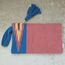 +9 renk/Göz el dokuma pamuk portföy - Handwoven cotton clutch