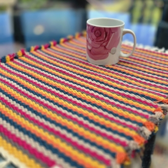 El Dokuma 2li Pamuk Amerikan Servis (Hand-woven Cotton Placemats)