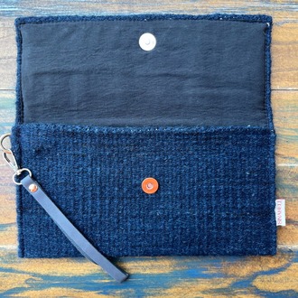 +7 renk/Kelebek Elde Yün Dokuma Çanta (Hand-woven Wool Clutch)