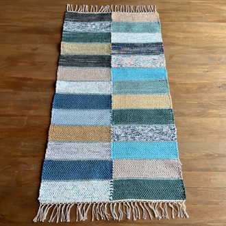 06 El Dokuma Çul-Çaput Kilim (Hand-woven Rag Kilim Rug)