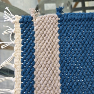 Diğer renkler için tıklayın. El dokuma pamuk servis/runner - Handwoven cotton placemats&runner