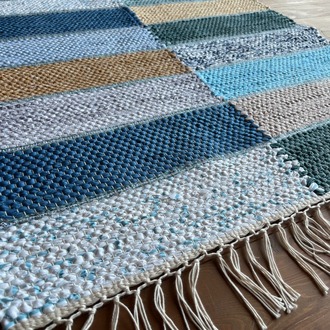 06 El Dokuma Çul-Çaput Kilim (Hand-woven Rag Kilim Rug)