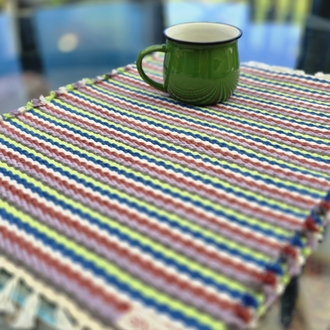 El Dokuma 2li Pamuk Amerikan Servis (Hand-woven Cotton Placemats)