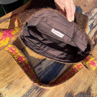 Elde Yün Dokuma Çanta (Hand-woven Wool Handbag)