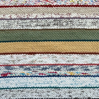 09 El Dokuma Çul-Çaput Kilim (Hand-woven Rag Kilim Rug)