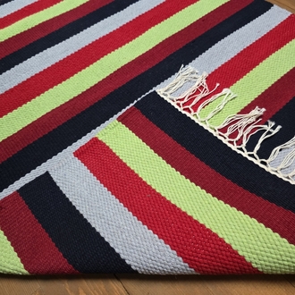 20 El Dokuma Pamuk Kilim (Hand-woven Cotton Kilim Rug)