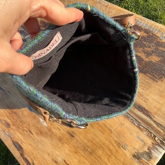 Hakiki deri saplı heybe (Shoulder bag with genuine leather strap)
