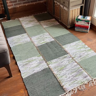 03 El Dokuma Çul-Çaput Kilim (Hand-woven Rag Kilim Rug)