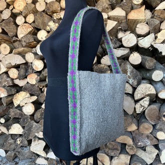 Elde Yün Dokuma Çanta (Hand-woven Wool Handbag)