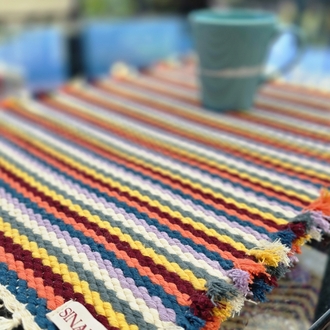 El Dokuma 2li Pamuk Amerikan Servis (Hand-woven Cotton Placemats)