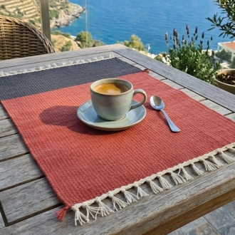 4 AL 3 ÖDE - El dokuma pamuk servis - Handwoven placemats