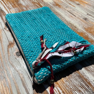 Diğer renkleri görmek için tıklayın. Elde Çul/Çaput Dokuma Çanta (Hand-woven Rag Clutch)
