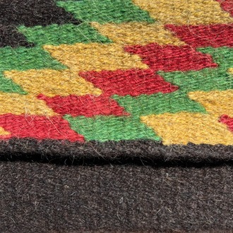 +14 renk/Basamak Elde Yün Dokuma Çanta (Hand-woven Wool Clutch)