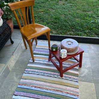 09 El Dokuma Çul-Çaput Kilim (Hand-woven Rag Kilim Rug)