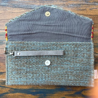 +9 renk/Sumak Elde Yün Dokuma Çanta (Hand-woven Wool Clutch)
