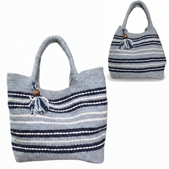 Diğer renkleri görmek için tıklayın. İlkay el dokuma yün çanta- Handwoven wool bag