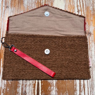 +10 renk/Baklava Elde Yün Dokuma Çanta (Hand-woven Wool Clutch)