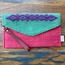 +10 renk/Baklava Elde Yün Dokuma Çanta (Hand-woven Wool Clutch)